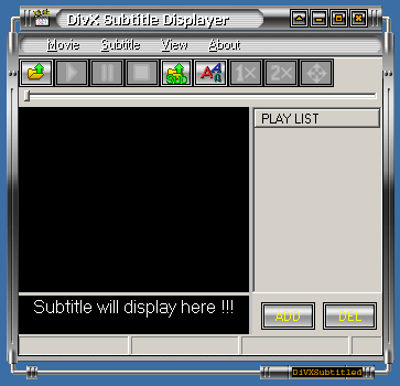 DivX Subtitle Displayer Screenshot